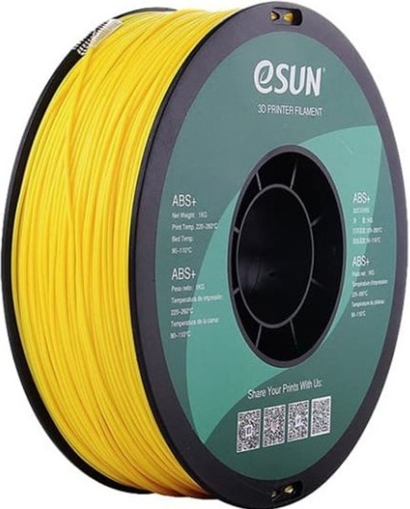 Пластик для 3D-печати ESUN ABS+ 1.75mm 3D Filament Yellow желтый