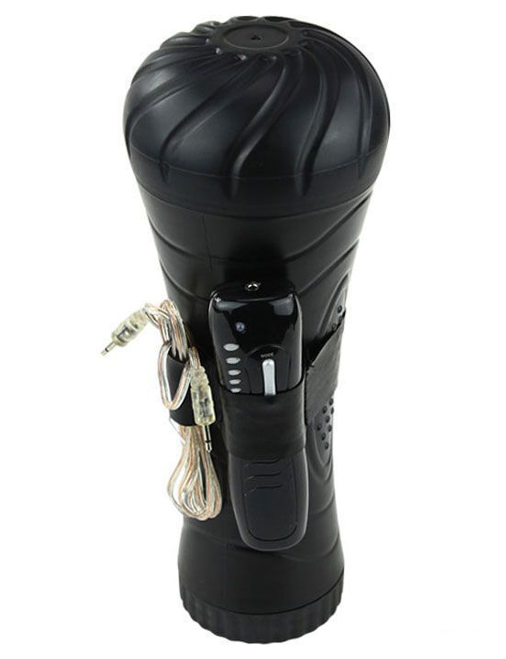 Мастурбатор-ротик Lolita в футляре с вибрацией (Цвет: черный с бежевым)