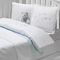 НАБОР ЯСЛИ Детское постельное белье с пледом  COUPLE BEBE голубой deluxe TIVOLYO HOME Турция