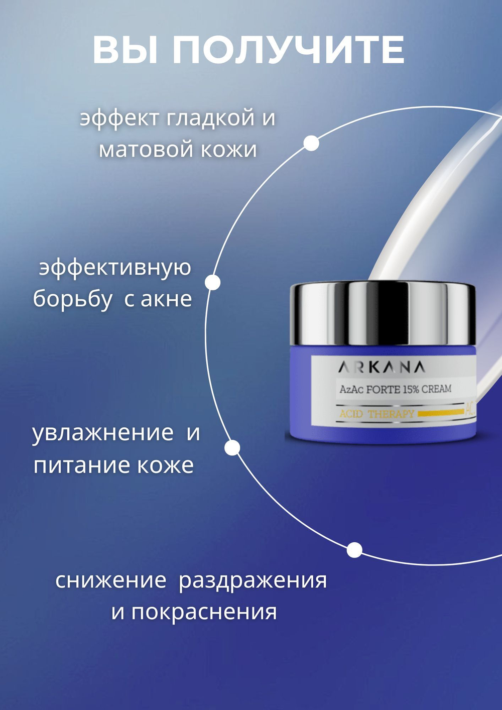 AzAc Forte 15% Cream - Крем для лица с 15% азелаиновой кислотой, 50 мл
