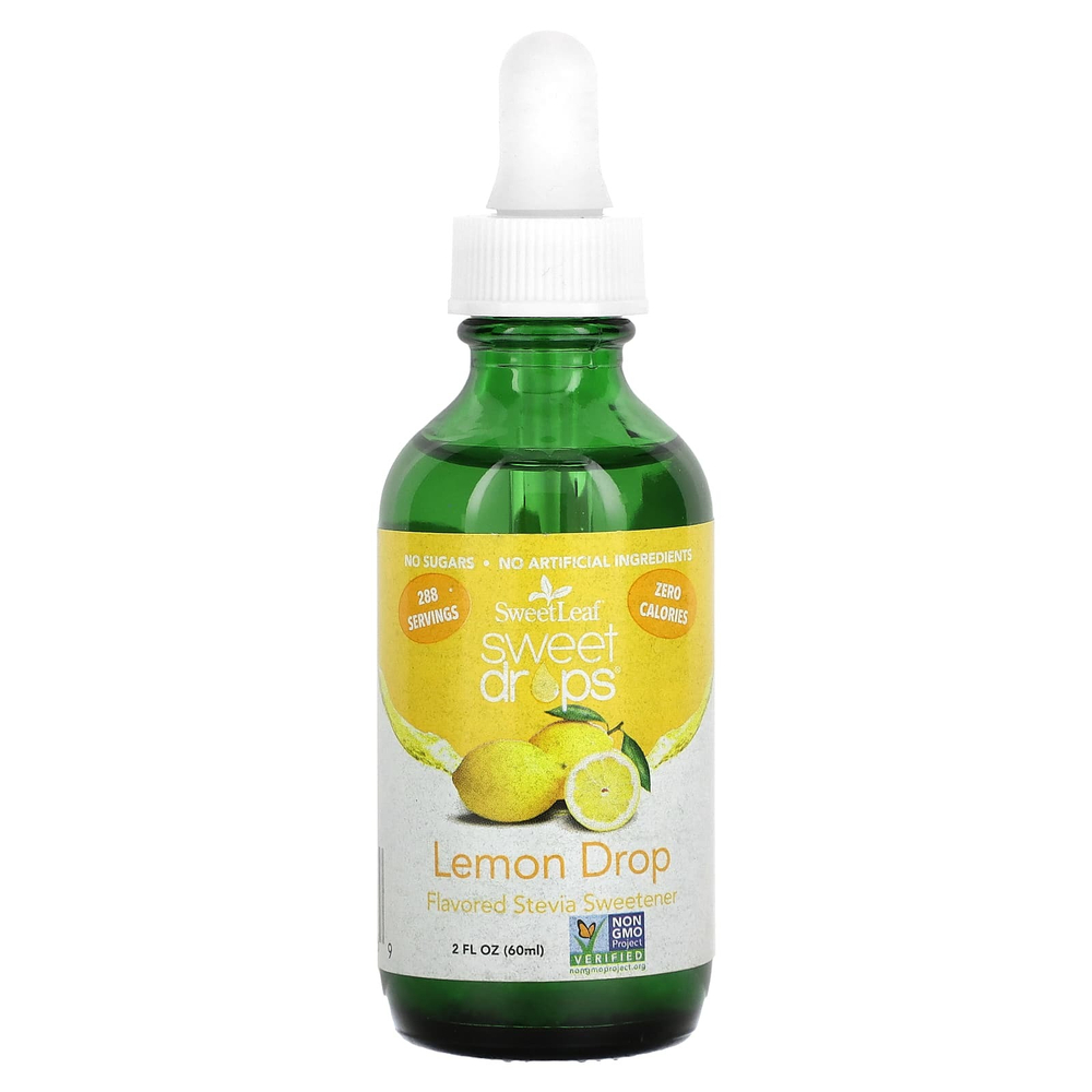 SweetLeaf Stevia, Sweet Drops, лимонные капли, 60 мл (2 жидк. Унции)