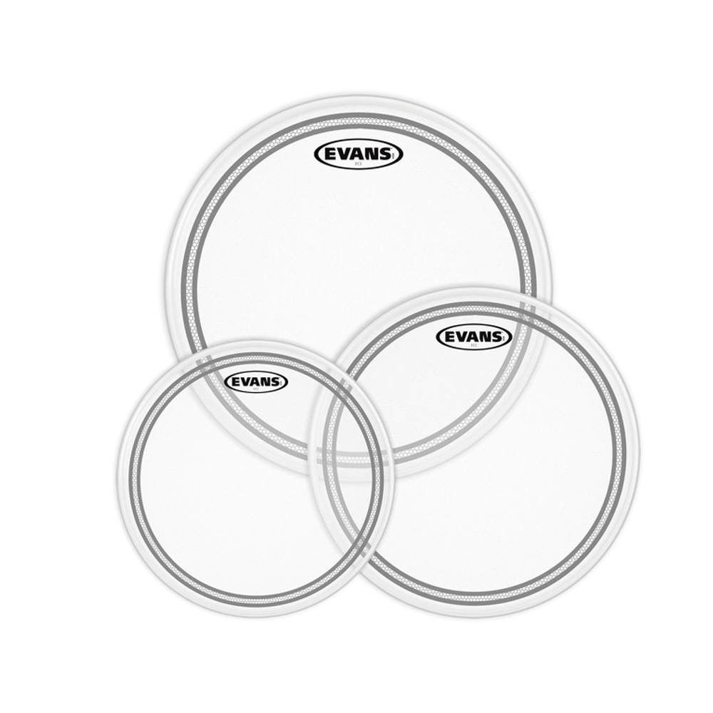 ETP-EC2SCTD-F EC2 Fusion Набор пластика для том барабана, с покрытием 10"/12"/14", Evans