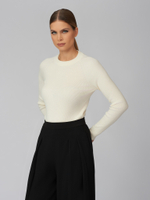 Женская водолазка молочная без горла