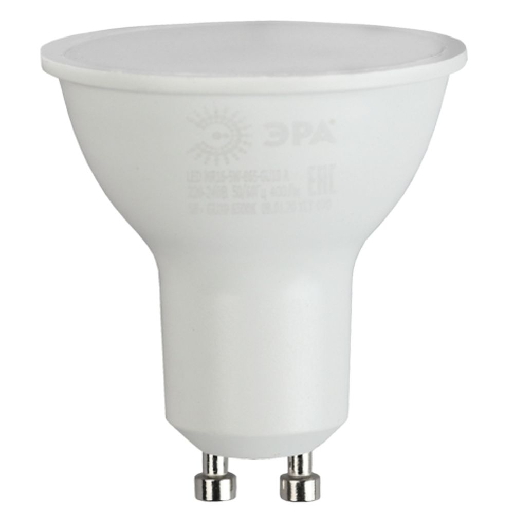 Лампа светодиодная ЭРА RED LINE LED MR16-7W-865-GU10 R 7Вт софит холодный дневной свет GU10 | Лампы cветодиодные Точечные (Софиты) (MR, PAR)