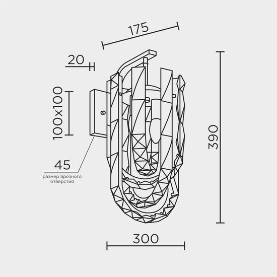 Настенный светильник MODELUX ML.6621.02 BS