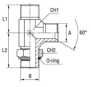 Штуцер FRGL BSP 1/2 - BSP 1/2
