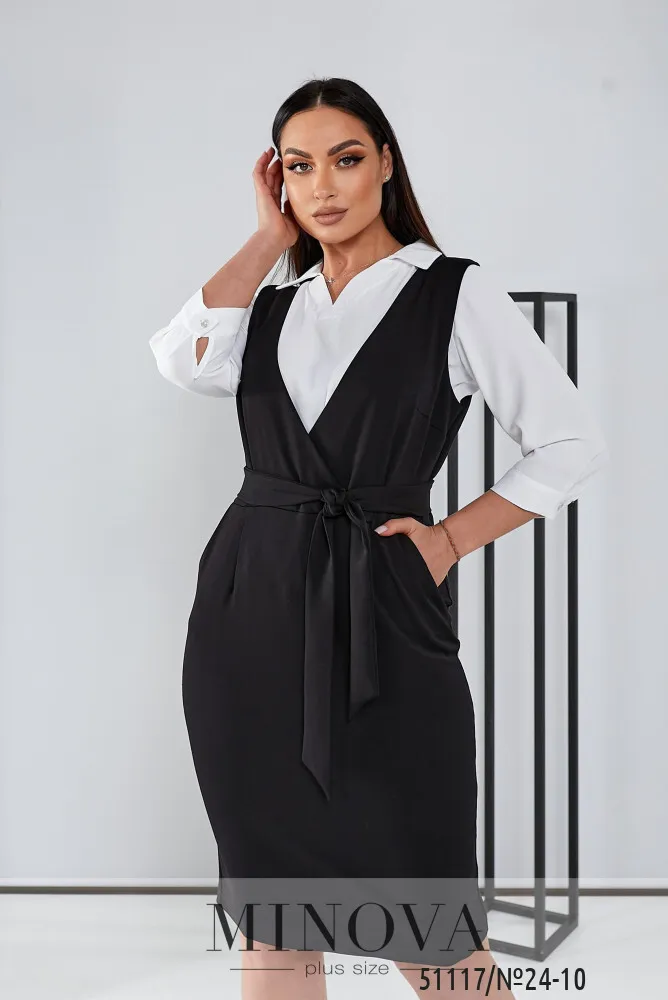 Сарафан 24-10-Черный Minova