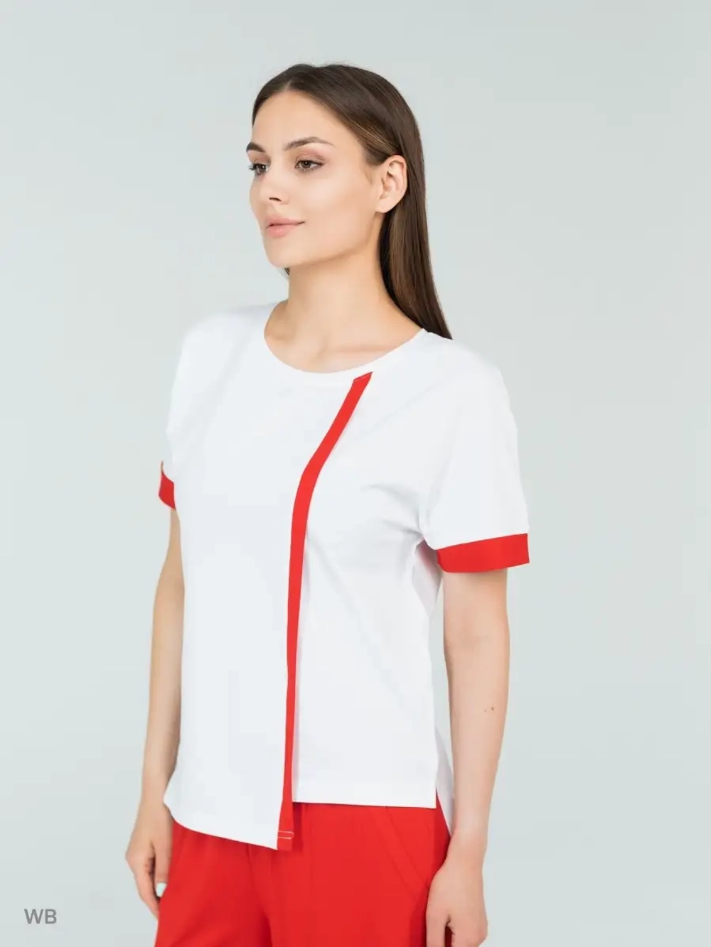 Костюм трикотажный оверсайз с широкими брюками