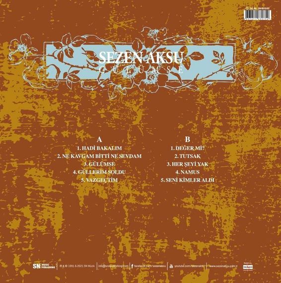 Vinil \ Пластинка \ Vynil Sezen Aksu / GÜLÜMSE - LP