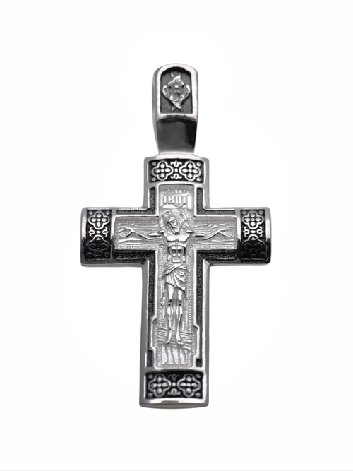 Крест из серебра/Чернение