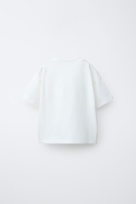 ZARA ФУТБОЛКА С ПРИНТОМ ДОНАЛЬДА ДАКА © DISNEY, БЕЛЫЙ