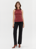 Базовый топ из эластичного хлопка