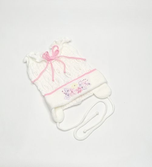 Шапочка детская для девочек, розовая