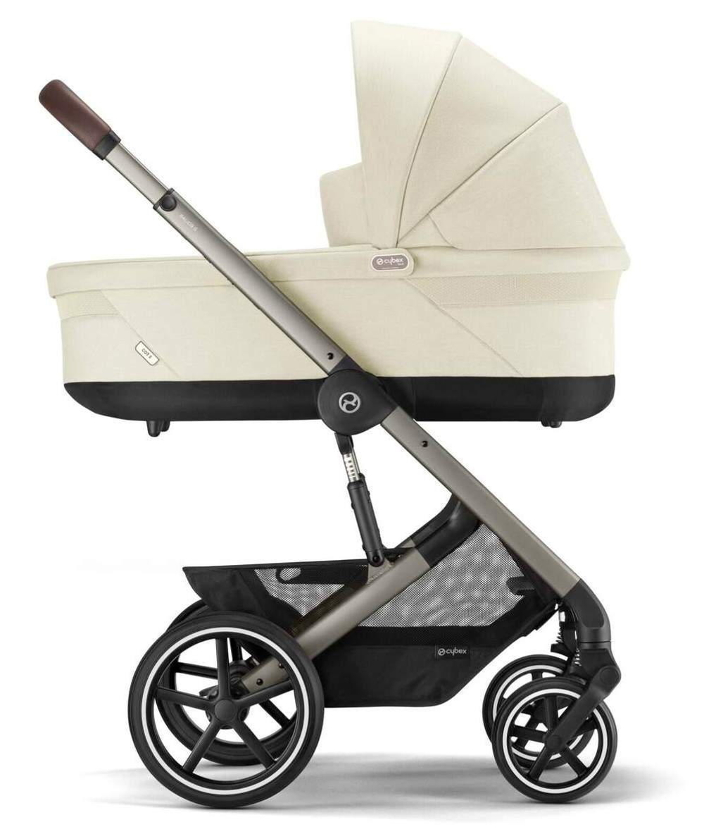 Коляска Cybex Balios S Lux TPE complete Cloud T Cozy Beige Plus Base T 4 в 1 Seashell Beige с дождевиками