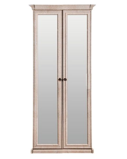 Шкаф  АФИНА  2-х ств. корень крем с зеркалом