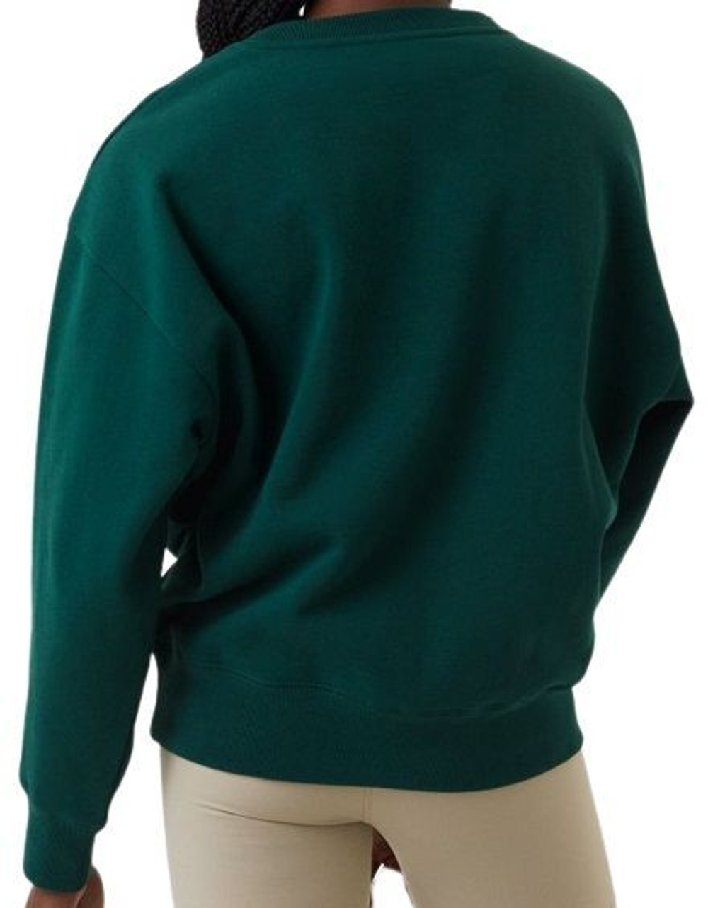 Женская Кофта теннисная Björn Borg Stockholm Boyfriend Crew - зеленый