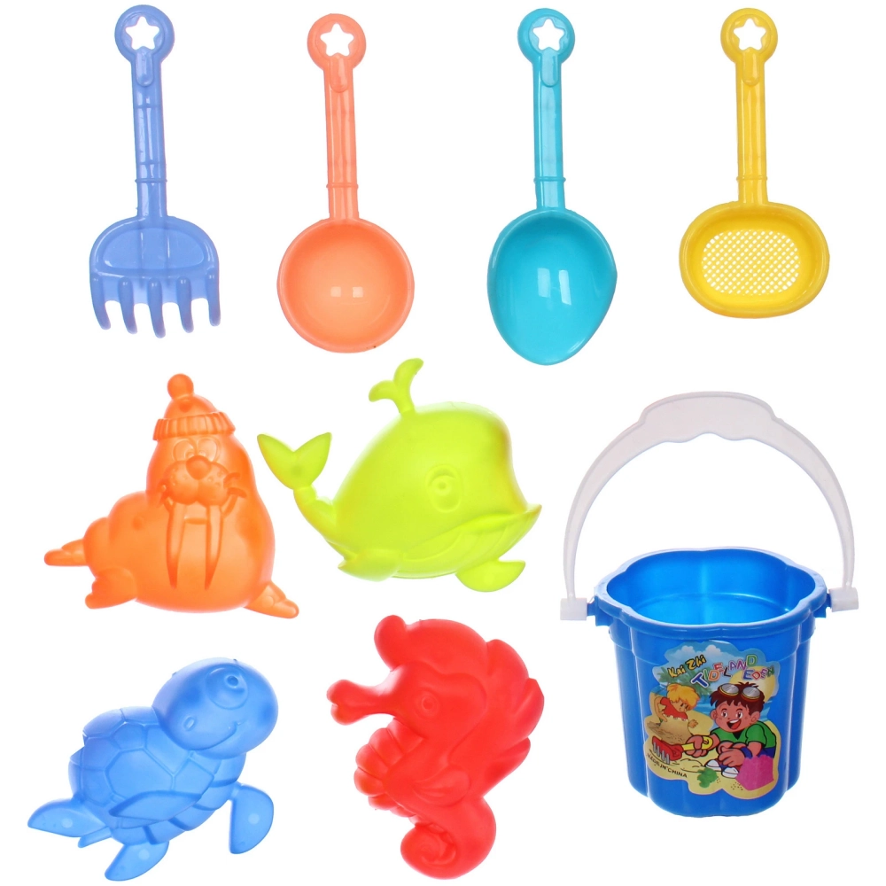 Набор для игры в песочнице «Забава», 17,5*10*9,5 см, 9 предметов, микс