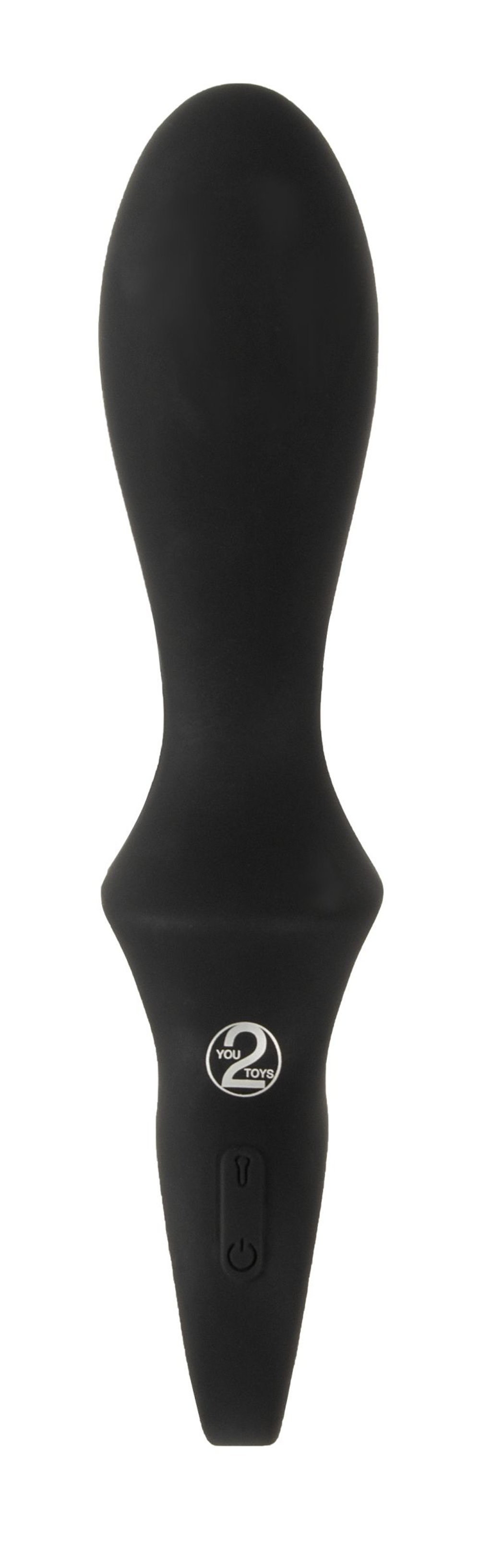 Черный вибратор для точки G с функцией расширения - 18,1 см. (Цвет: черный)