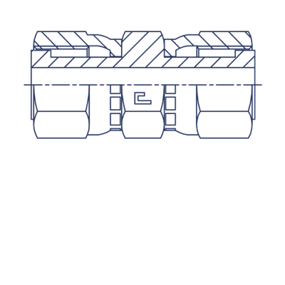 Соединение FH D12 ORFS 13/16 (обжатая гайка)