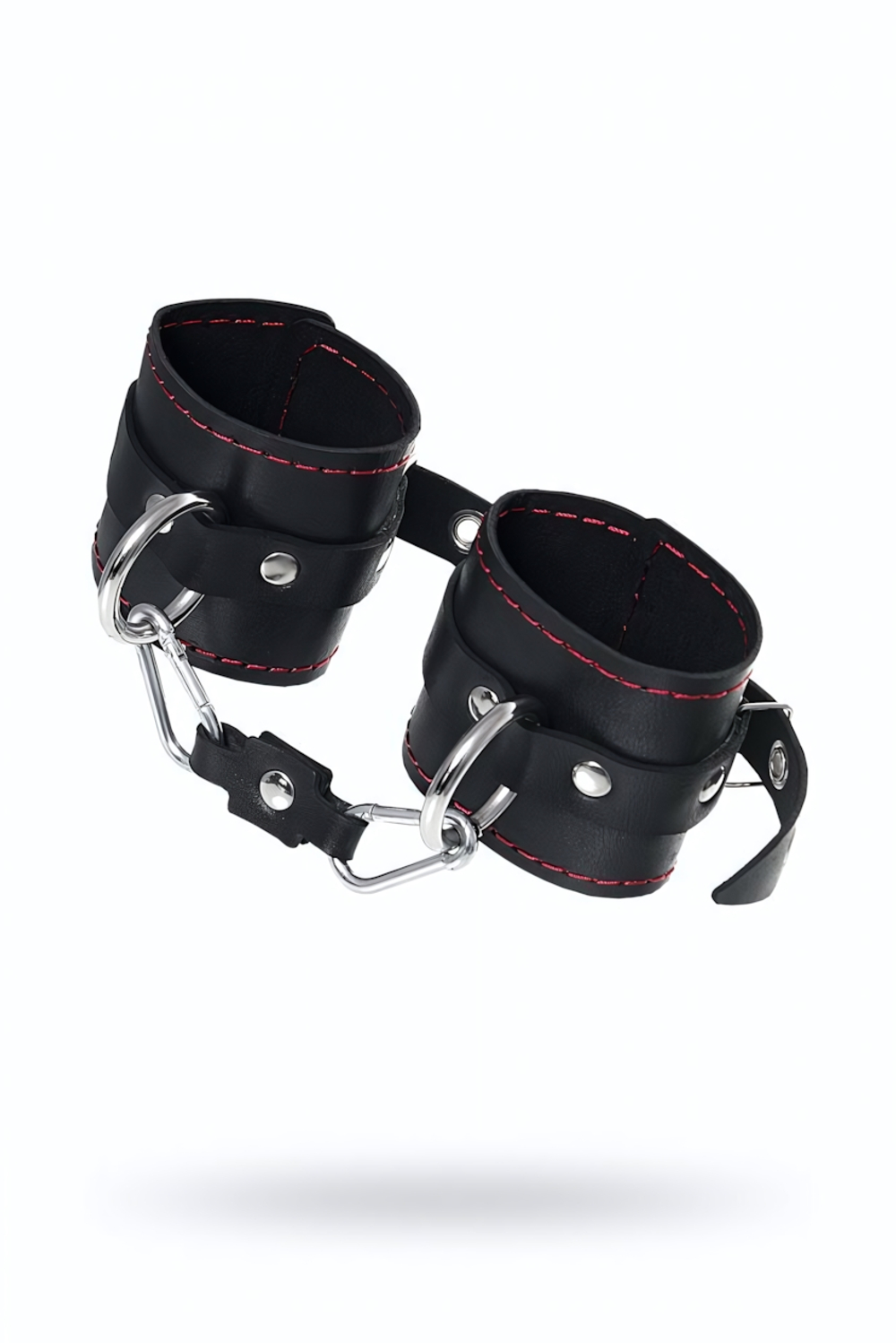 Наручники Pecado однослойные с контрастной строчкой