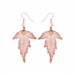 Серьги листья Ester Bijoux Шелковица LF57C-RG BR