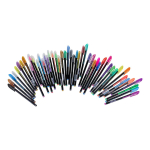 Набор гелевых ручек с блестками 1мм 48 штук в ПВХ упаковке