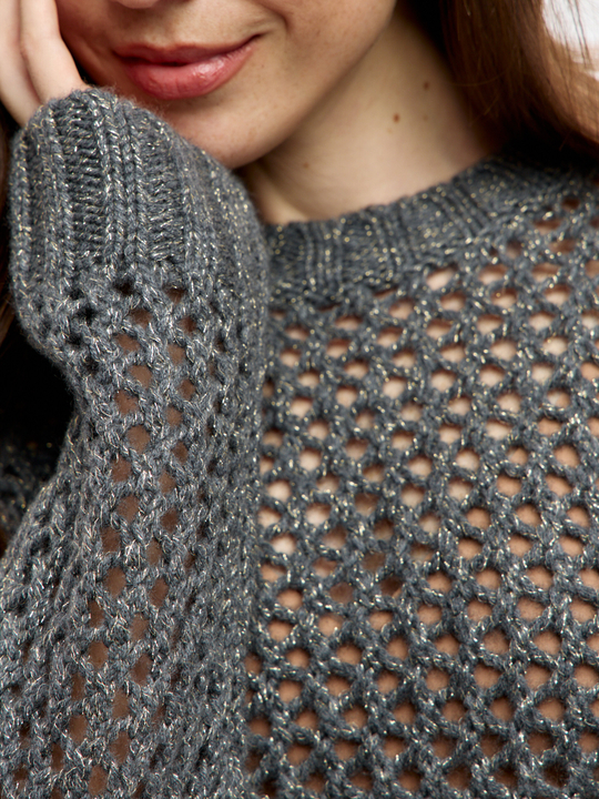 Кашемировый свитер с люрексом