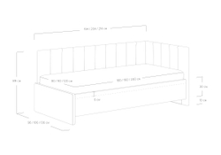 Кровать Emily (120x200)