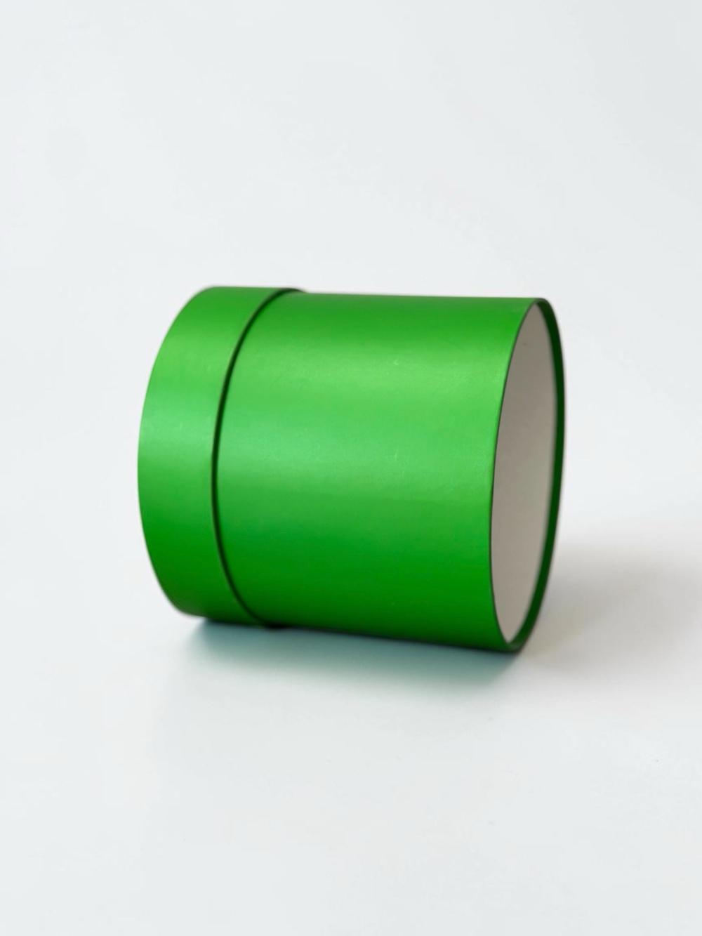 Плотная шляпная коробка фальш-крышка .Цвет; Лесной зеленый.