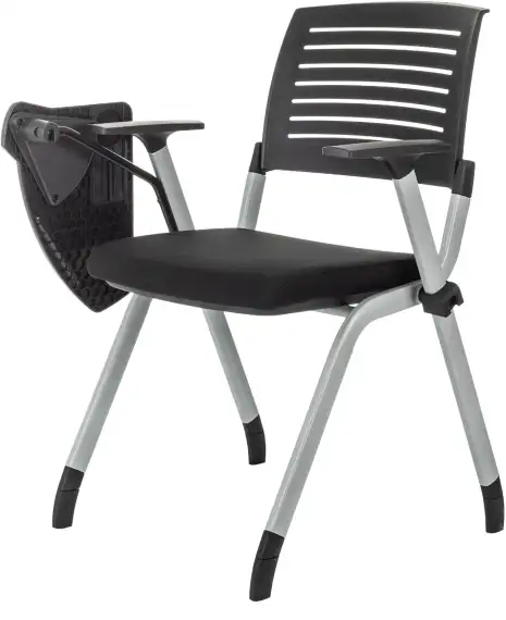 Стул Бюрократ X-Click-PP черный со стол. на ножках металл серый