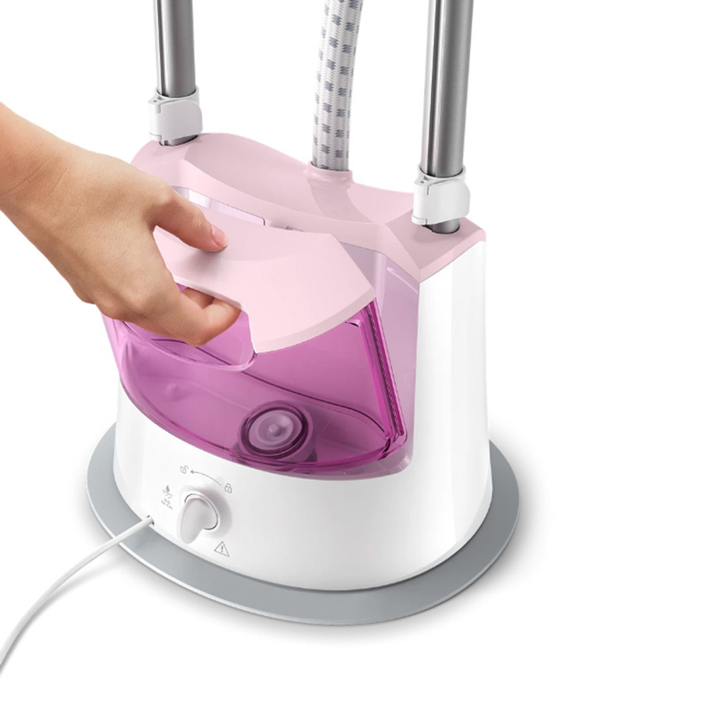 Отпариватель Philips GC485, белый/розовый