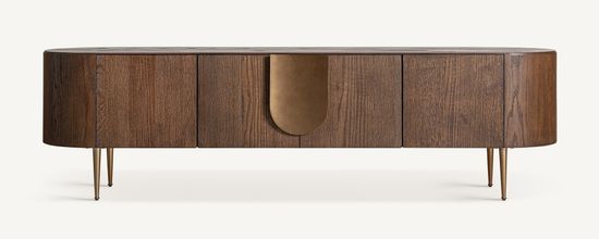 Тумба под телевизор Treignac цвет коричневый