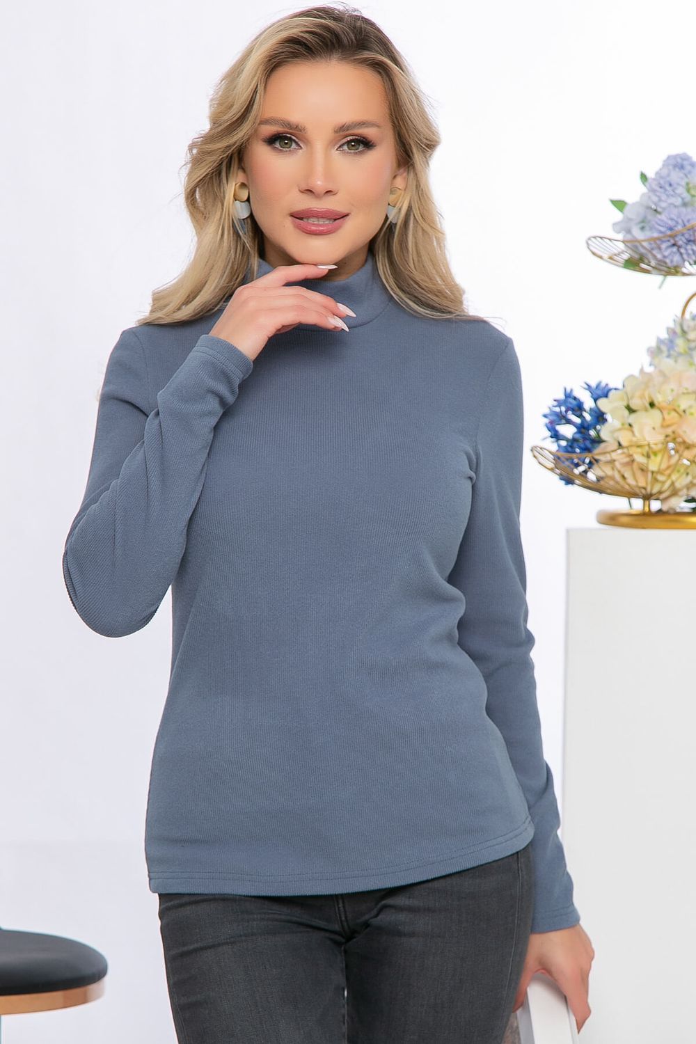 Водолазка "Лив" (джинс) Б5428 LT Collection