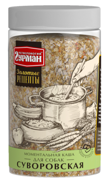 Каша для собак Четвероногий гурман "Золотые Рецепты. Суворовская", 300 г