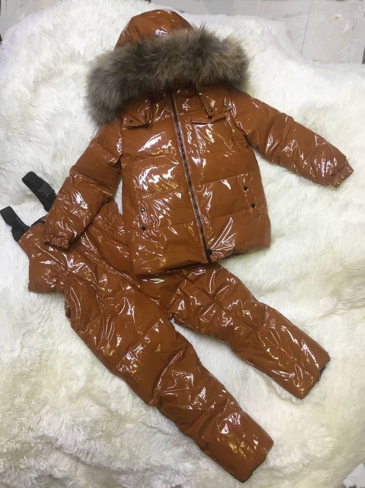 Зимний детский костюм Buba Moncler Brown
