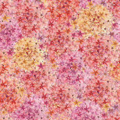 Красные цветы акварель