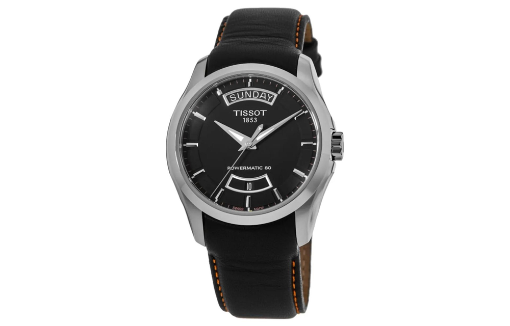 TISSOT Kutu Collection Automatic Mechanical Movement Men"s Watches Watch 39mm Black Dial Stainless Steel Case