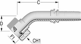 Фитинг DN 20 BSP (Г) 3/4 (45)