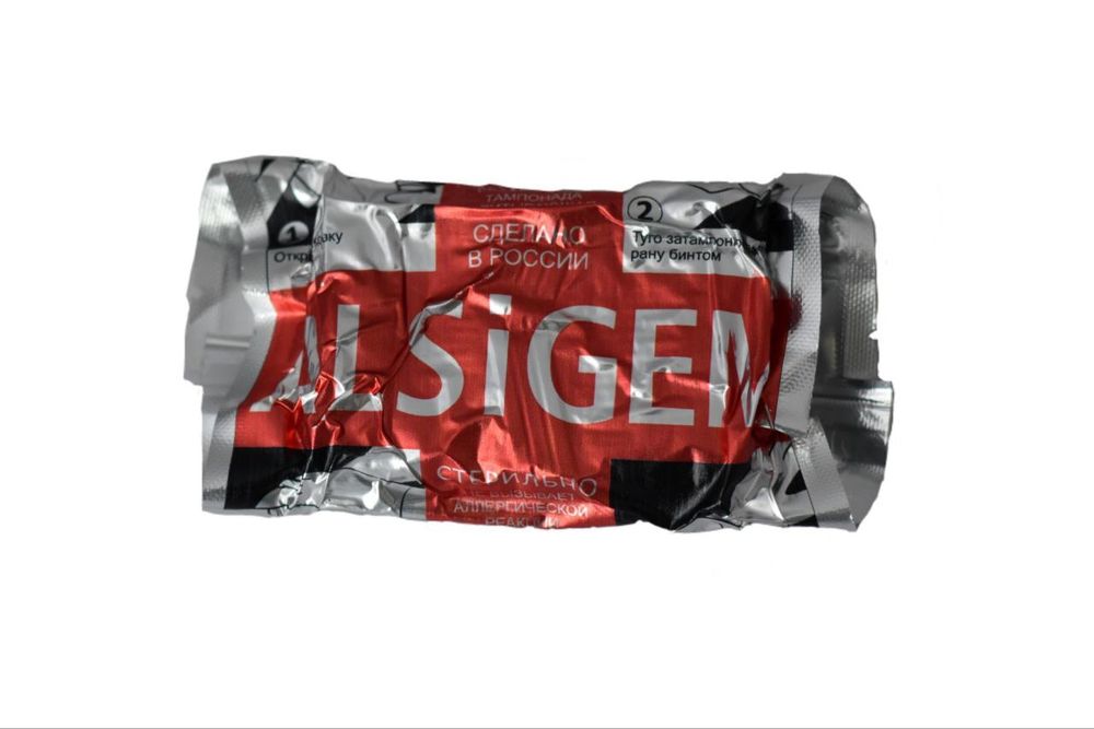 Z-бинт для тампонады, Гемостатик, 7.5х370см, ALSIGEM