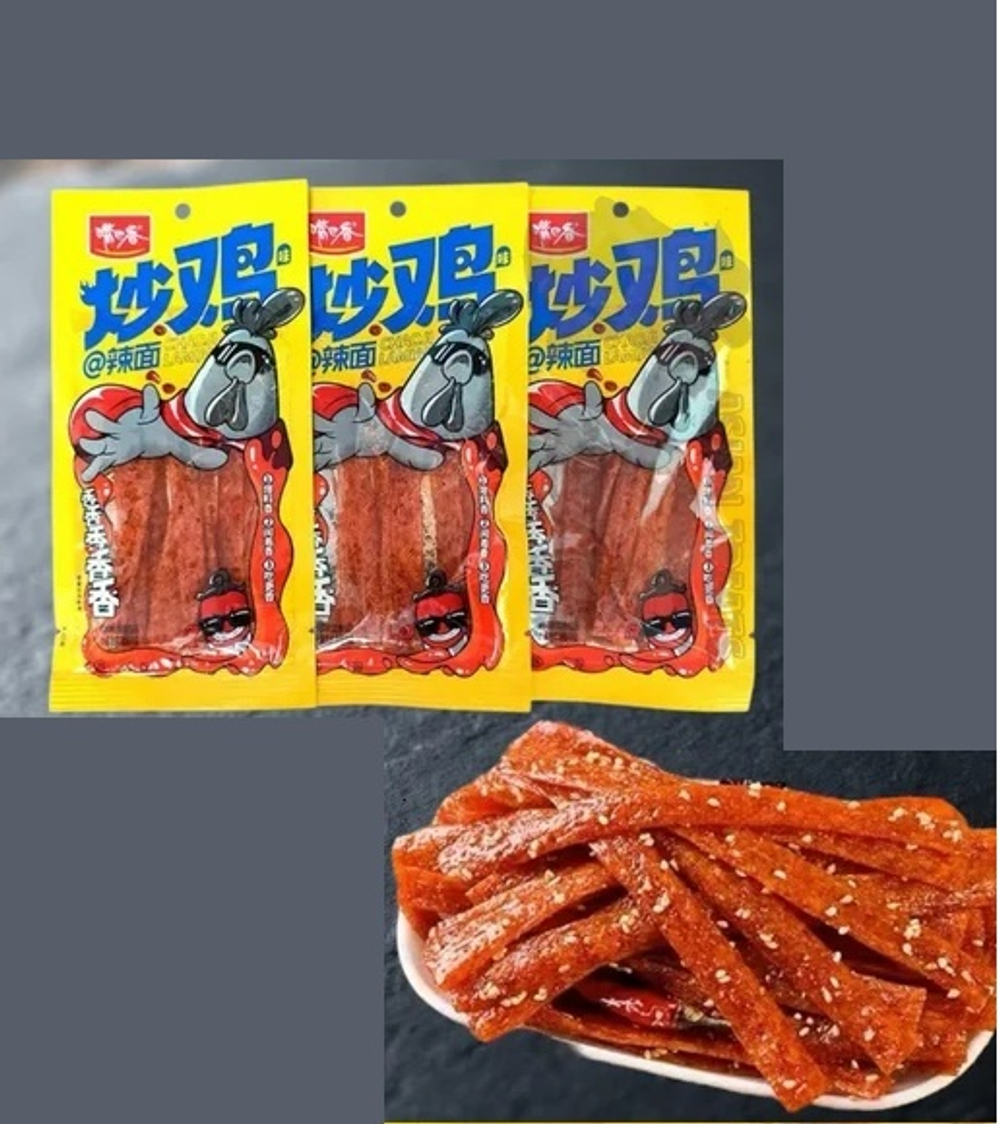 Соевая закуска палочки Chaoji Lamian острая курица 18 гр