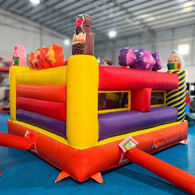 Коммерческий надувной батут «Сладкий замок» без горки, 3,5*3*2,3 м