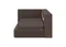 Диван-кровать Cube c нишей L (шоколад, твид)