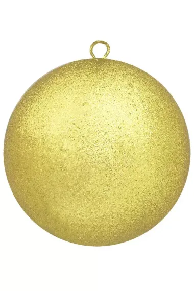 Шар из пенополистирола с блестками Искристый 15 см., золото, ПромЕлка (SHI-150GOLD)