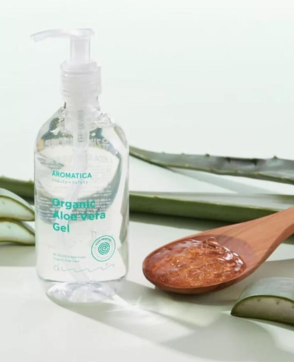 Гель с органическим алоэ вера мини формат Aromatica Organic Aloe Vera Gel, 50 мл