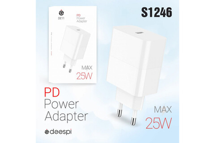 Сетевой адаптер питания DEESPI DE11 PD25W (белый)