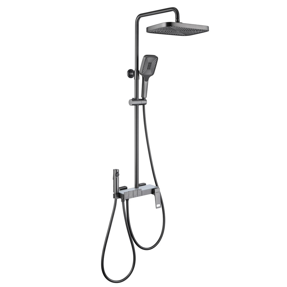 купить Душевая стойка Black&White UK5012MG GUN METAL оружейная сталь