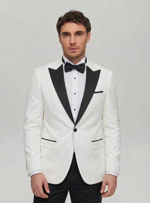 Мужской смокинг двойка (белый) А60