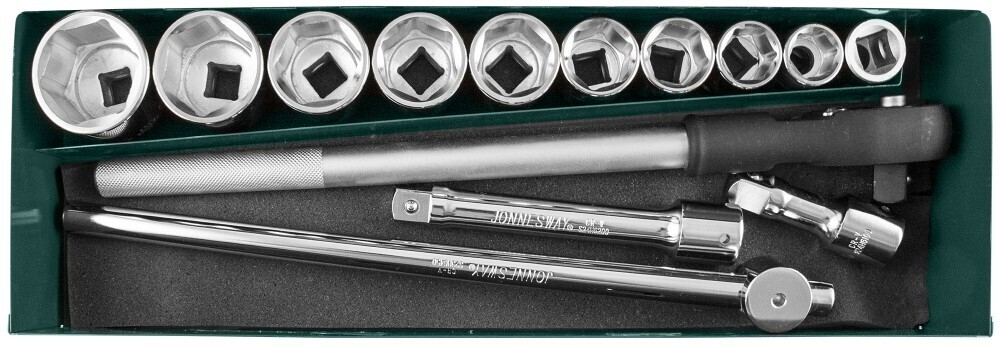 S04H6315SA (S04H6115SA) Набор головок торцевых 3/4"DR, 22-50 мм, 15 предметов