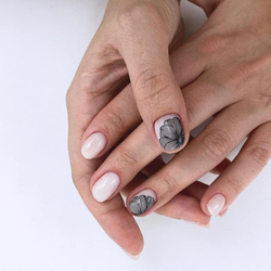 Swanky Stamping Пластина для стемпинга 058 цветы