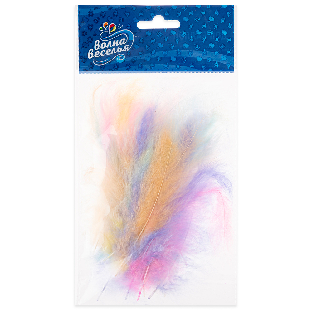 Перья, Премиум, Ассорти, Макарунс, 12-15 см, 30 шт.